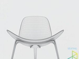 carl hansenson ch07 shell chair 3D Model