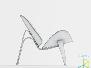 carl hansenson ch07 shell chair 3D Model
