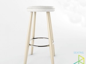 carl hansenson ch56 bar stool Model 3D