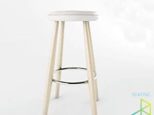 carl hansenson ch56 bar stool 3D Model