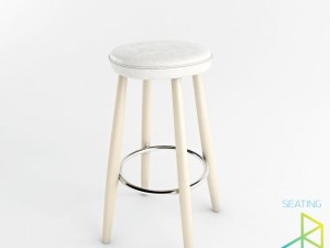 carl hansenson ch56 bar stool Model 3D