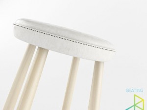 carl hansenson ch56 bar stool Model 3D