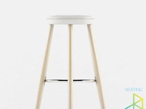 carl hansenson ch56 bar stool Model 3D