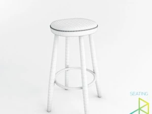 carl hansenson ch56 bar stool 3D Model