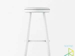 carl hansenson ch56 bar stool 3D Model