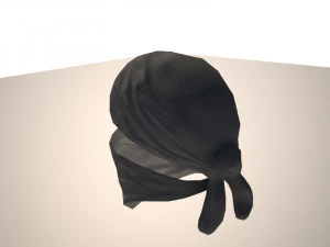 bandana terrorist character - mercenary 3D Model