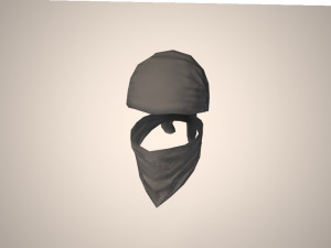 bandana terrorist character - mercenary Modello 3D