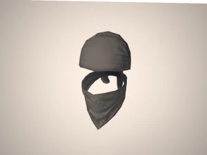 bandana terrorist character - mercenary 3D Model