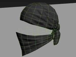 bandana terrorist character - mercenary 3D Model