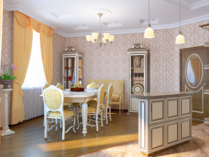 interior home kitchen scene 3D-Modell