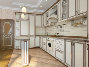 interior home kitchen scene 3D-Modell