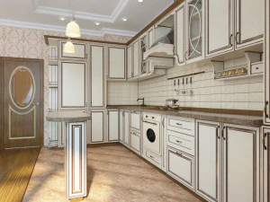 interior home kitchen scene 3D Model