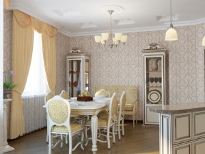interior home kitchen scene 3D-Modell
