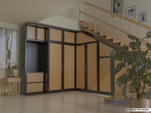 corner cupboard under the stairs Modèle 3D