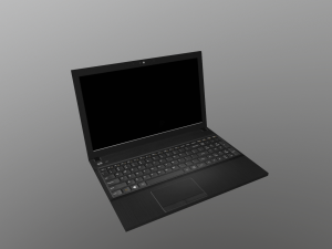 laptop low poly Modelo 3D