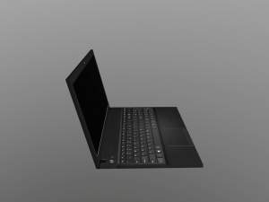 laptop low poly Modelo 3D
