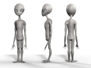 grey alien Modelo 3D
