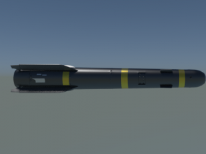 hellfire missile high medium and low poly Modelo 3D