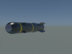hellfire missile high medium and low poly 3D मॉडल