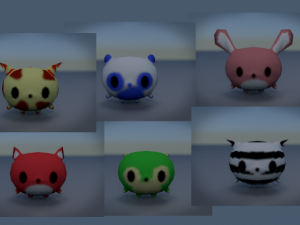 lowpoly cute animal characters package Modelo 3D