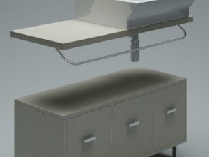 wash sink model 3D Model