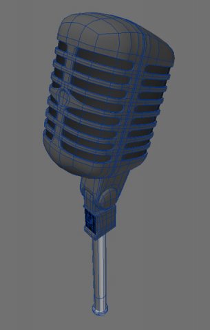 microphone 3D 모델 .c4d .max .obj .3ds .fbx .stl .blend 