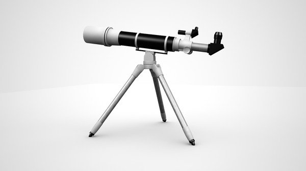 telescope 3D 모델 .c4d .max .obj .3ds .fbx .stl .blend 