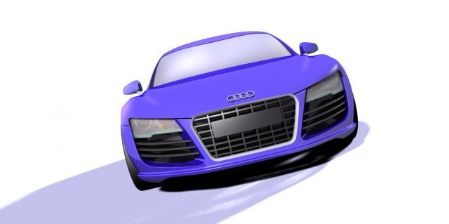 audi r8 3D 모델 .c4d .max .obj .3ds .fbx .stl .blend 