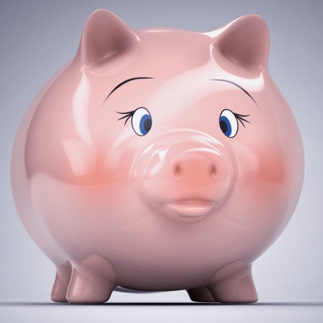 piggy bank 3D Model .c4d .max .obj .3ds .fbx .stl .blend 