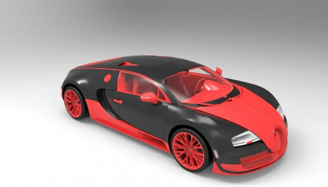 bugatti veyron super sport 3D Model .c4d .max .obj .3ds .fbx .stl .blend