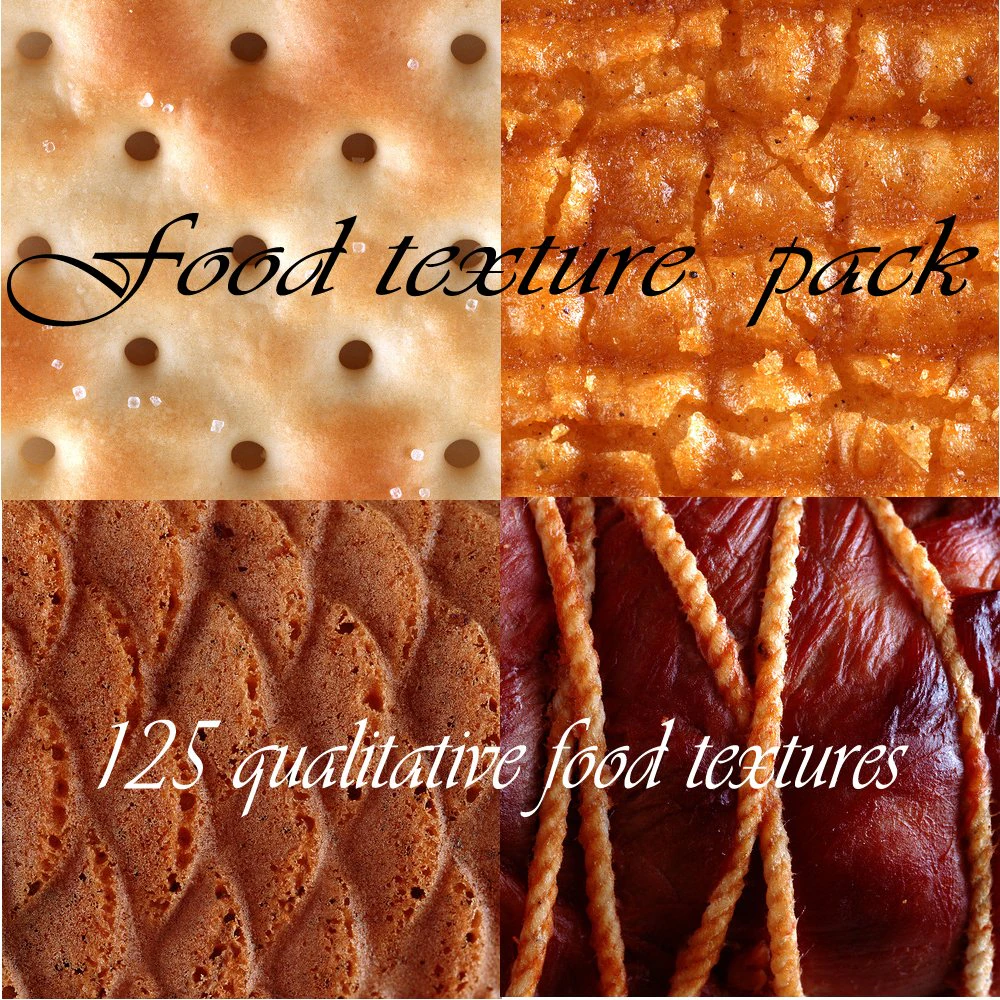 seamless food textures pack 125 textures CG Textures .c4d .max .obj .3ds .fbx .stl .blend 