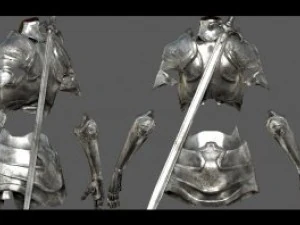 warrior woman 3D Model