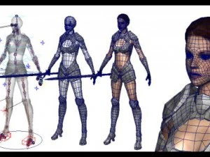 warrior woman 3D Model