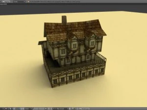 casa medieval inglesa Modelo 3D