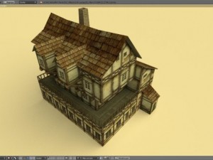 medieval house english Model 3D