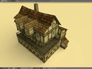 medieval house english 3D Model