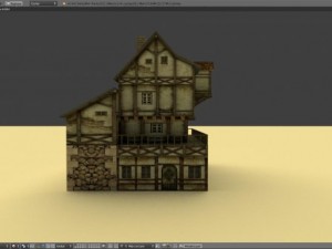 medieval house english Model 3D
