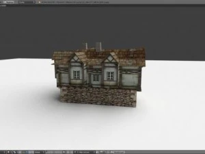 medieval house english v2 3D Model