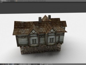 medieval house english v2 3D Model