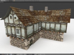 medieval house english v2 3D Model