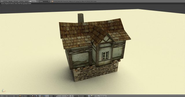 medieval house english v3 Modelo 3D .c4d .max .obj .3ds .fbx .stl .blend 