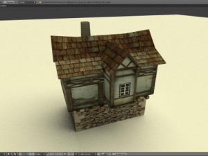 medieval house english v3 Modèle 3D