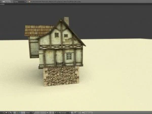 medieval house english v3 3D Model