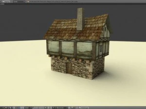 medieval house english v3 3D Model