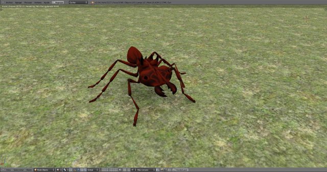 antz 3D Model in Insects 3DExport