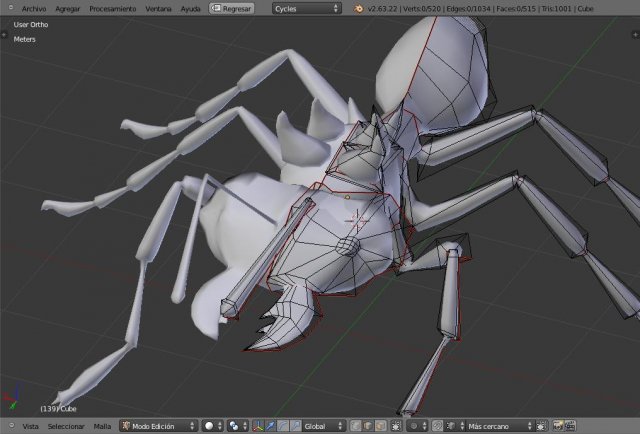 antz 3D Model in Insects 3DExport
