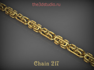 Chain - Bracelet 217 for jewelry 3D Print Model