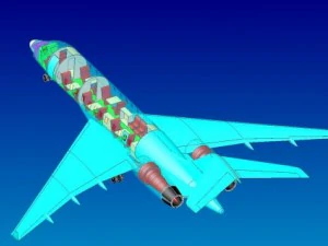 bombardier global 5000 executive jet solid 3D Model