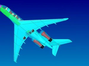 bombardier global 5000 executive jet solid 3D Model