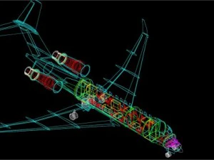 bombardier global 5000 executive jet solid 3D Model